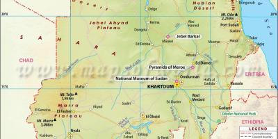 Kart over Sudan byer
